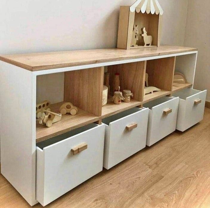 Tủ kệ trang trí phòng khách may đo tích hợp lưu trữ